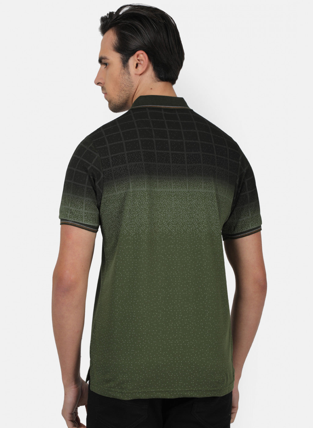 Men Olive Printed T-Shirts