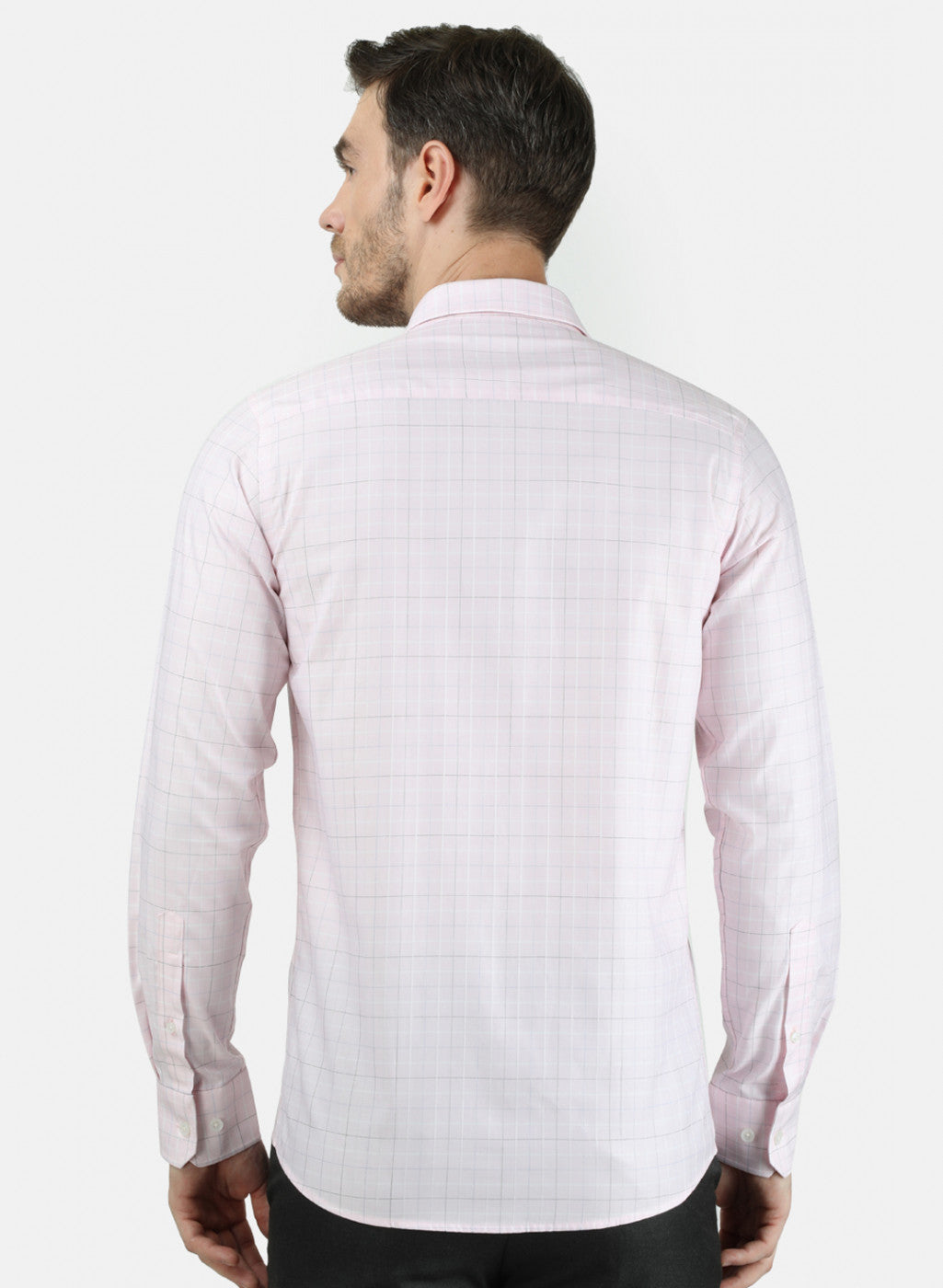 Mens Pink Check Shirt