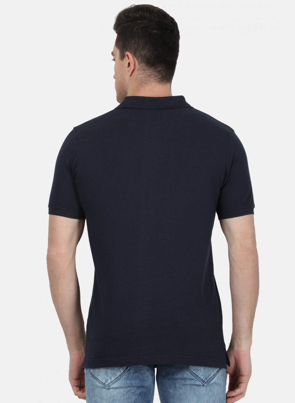 Mens NAvy Blue Plain T-Shirt