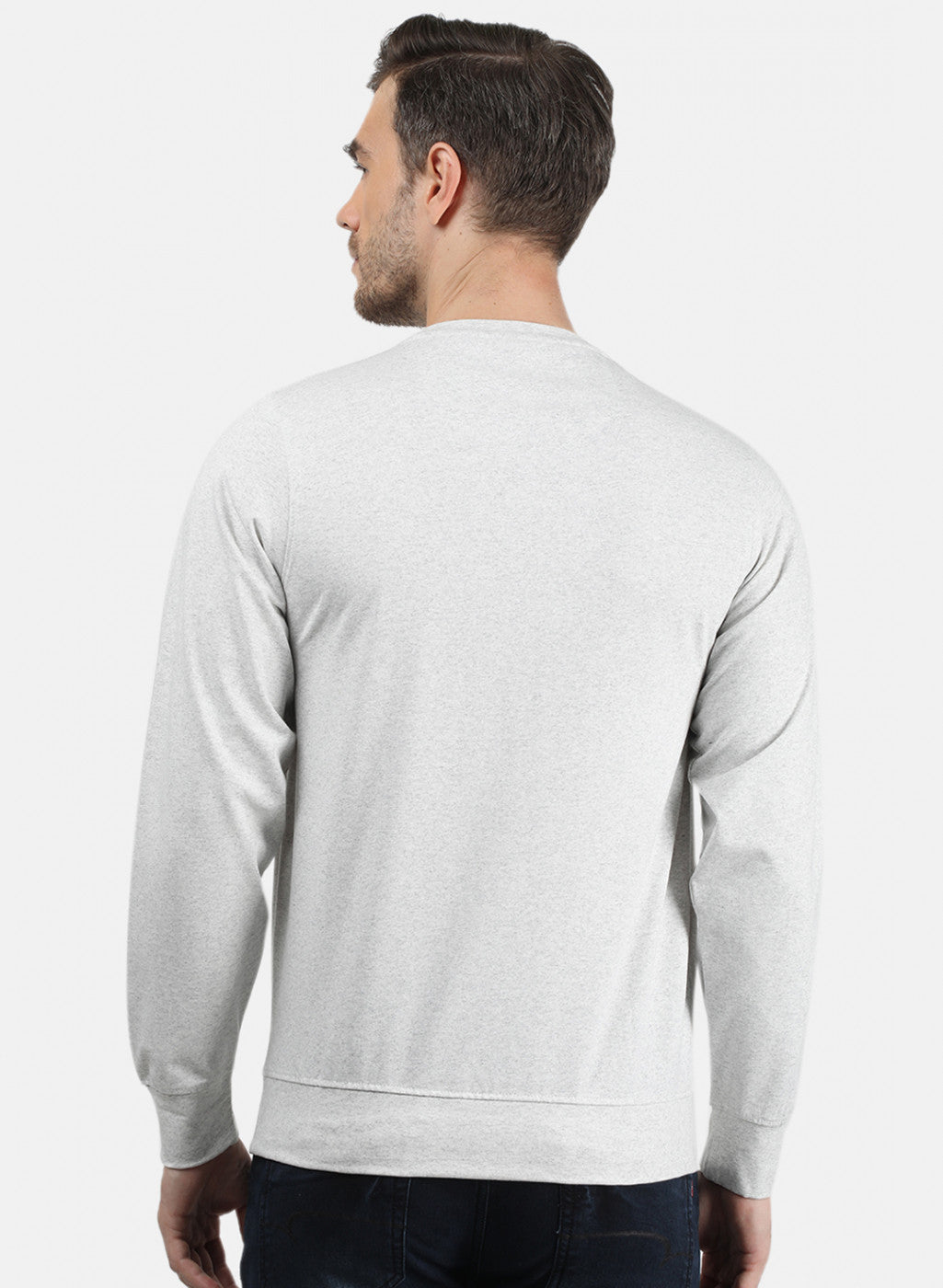 Men Grey Printed T-Shirt