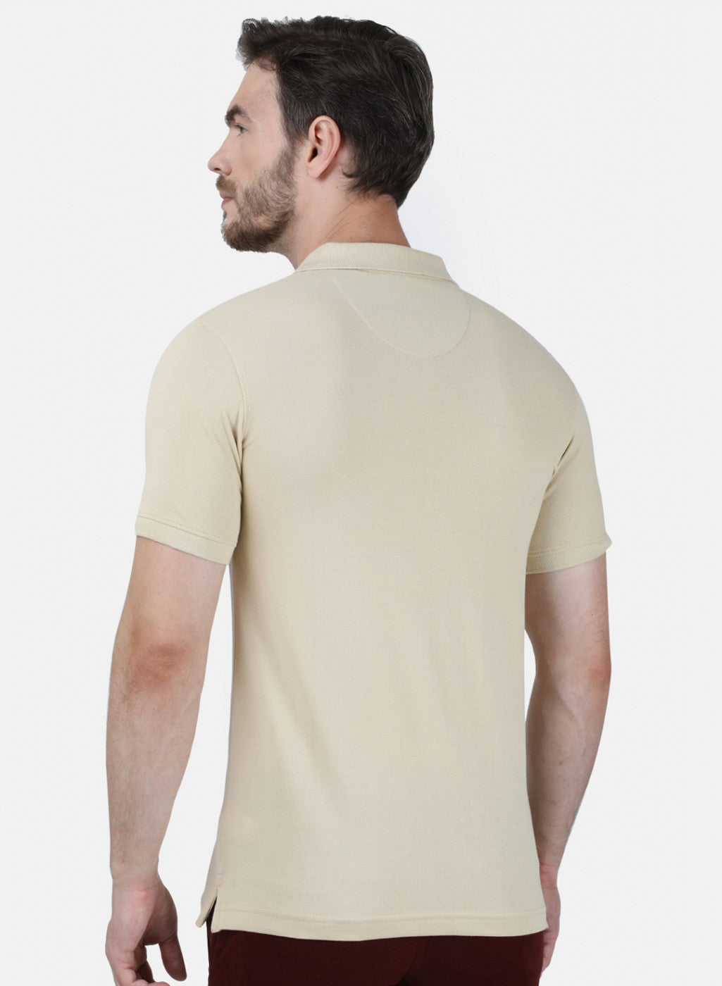 Mens Brown Plain T-Shirt