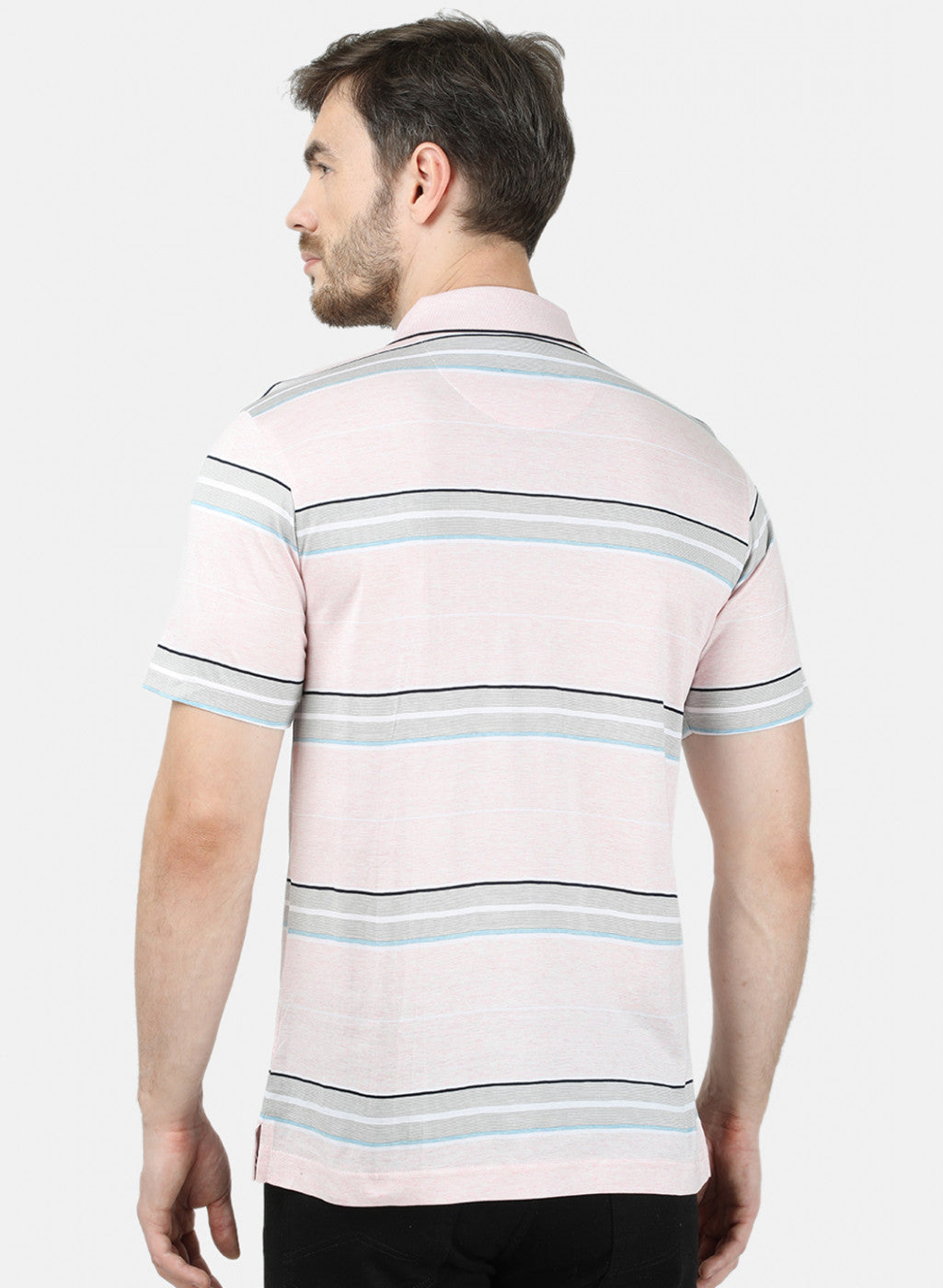 Mens Pink Stripe T-Shirt
