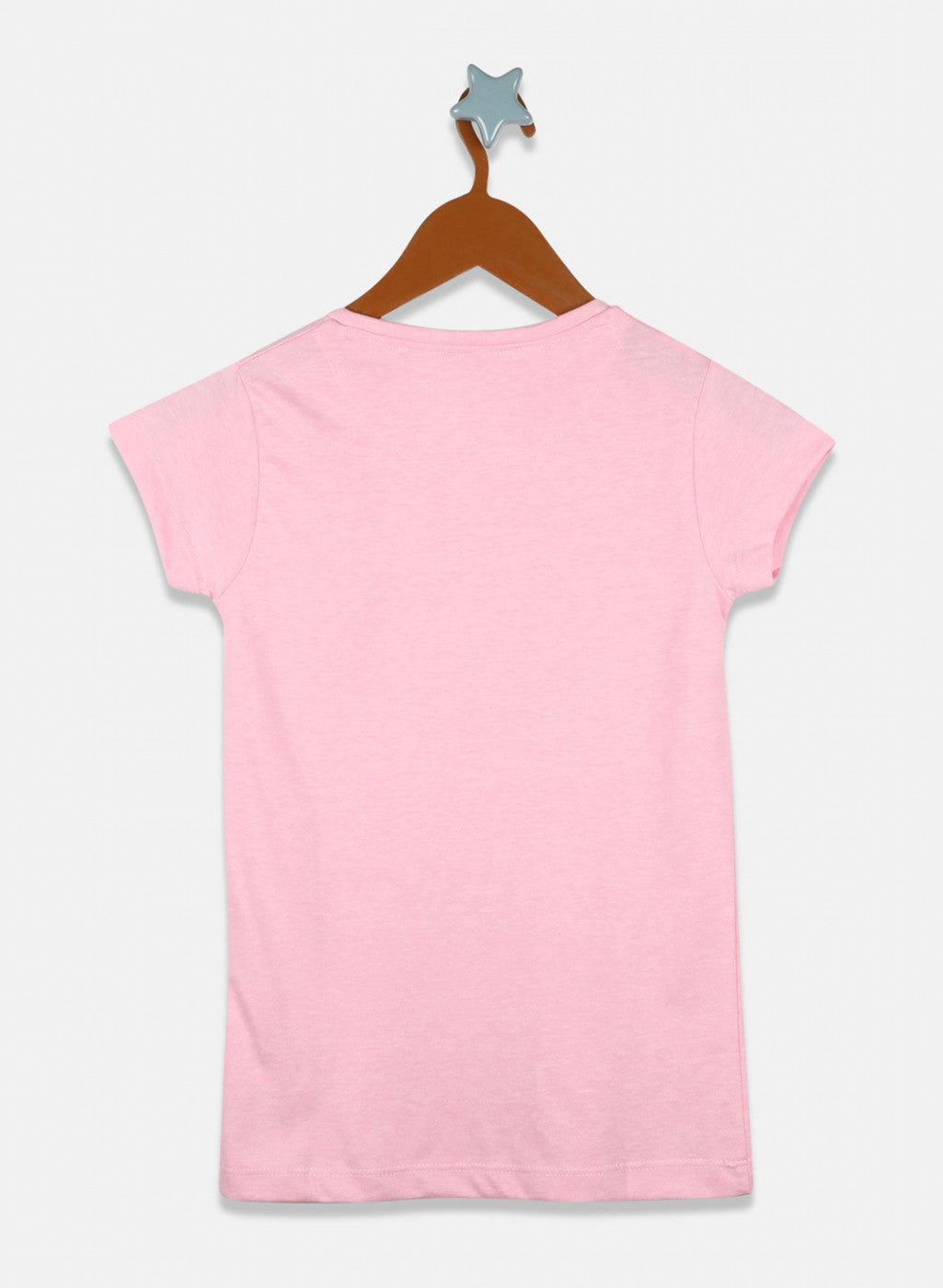 Girls Black & Pink Printed Top 2 Pc