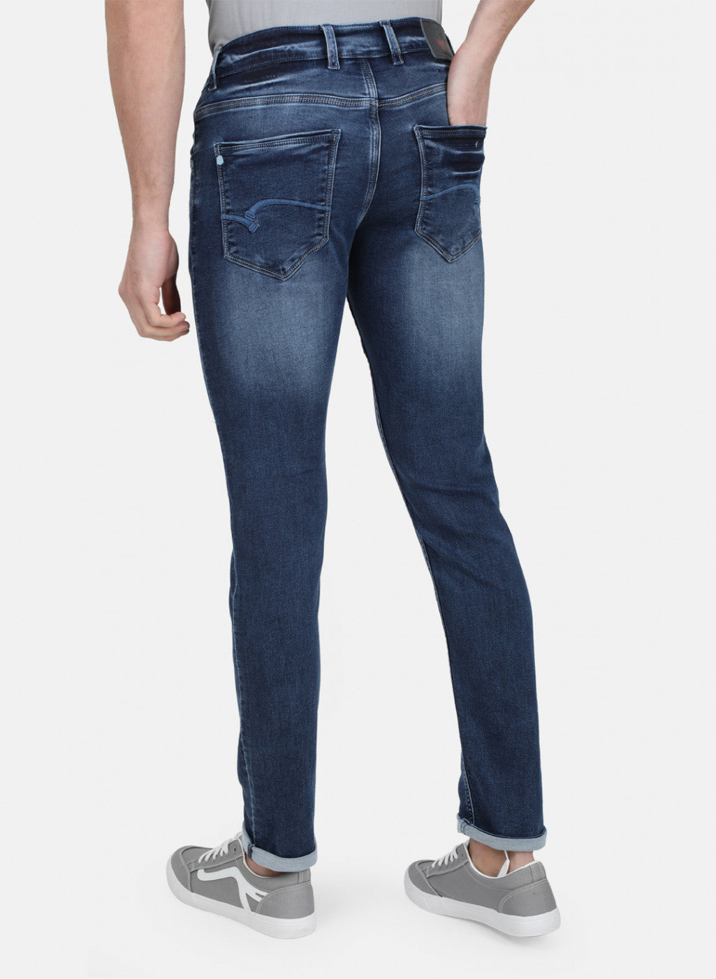 Mens Blue Skinny Denim