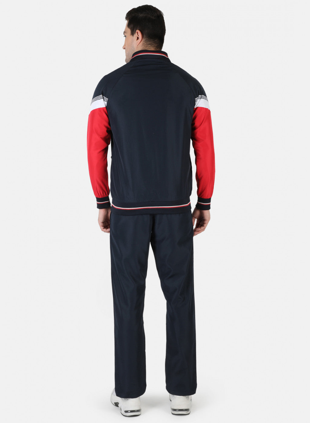 Men NAvy Blue Plain Tracksuit