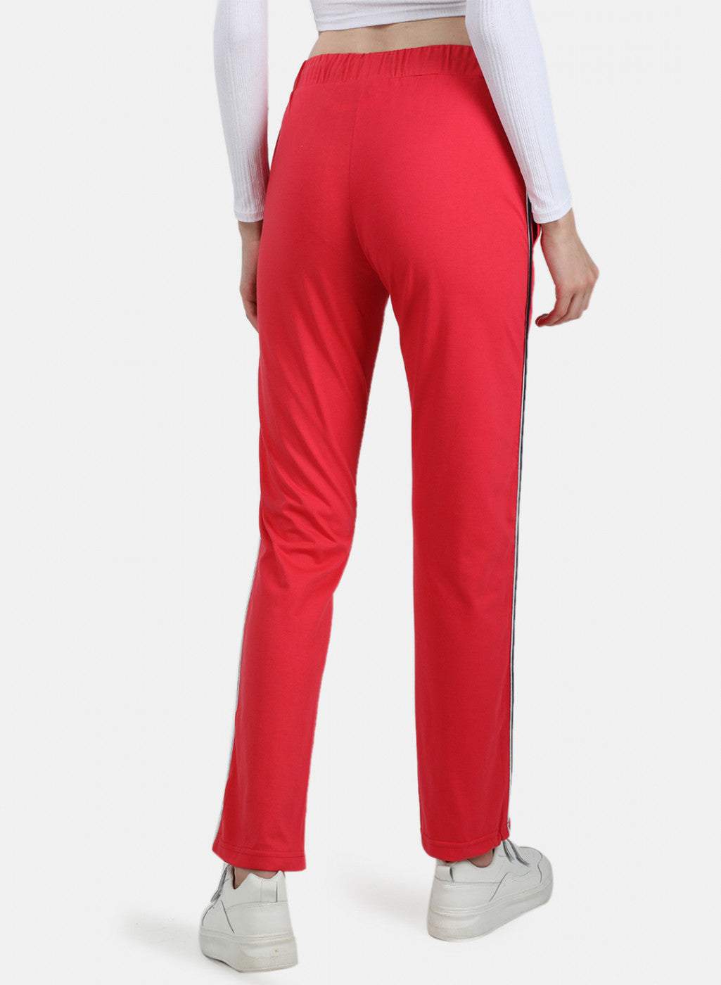 Womens Dark Pink Plain Lower