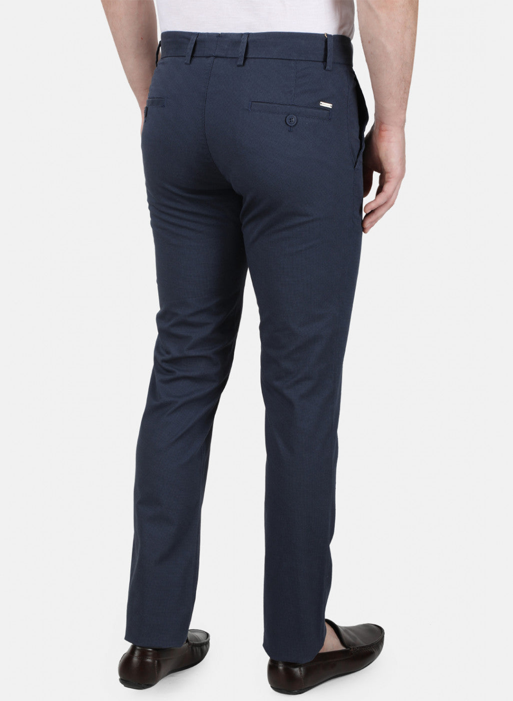 Mens Blue Slim Trouser