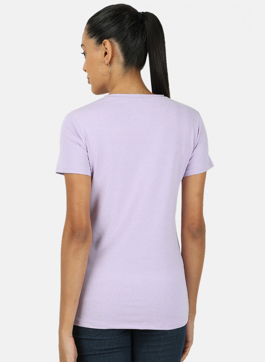 Womens Purple Plain Top