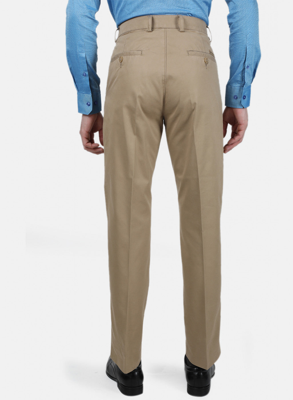 Mens Khaki Regular Trouser