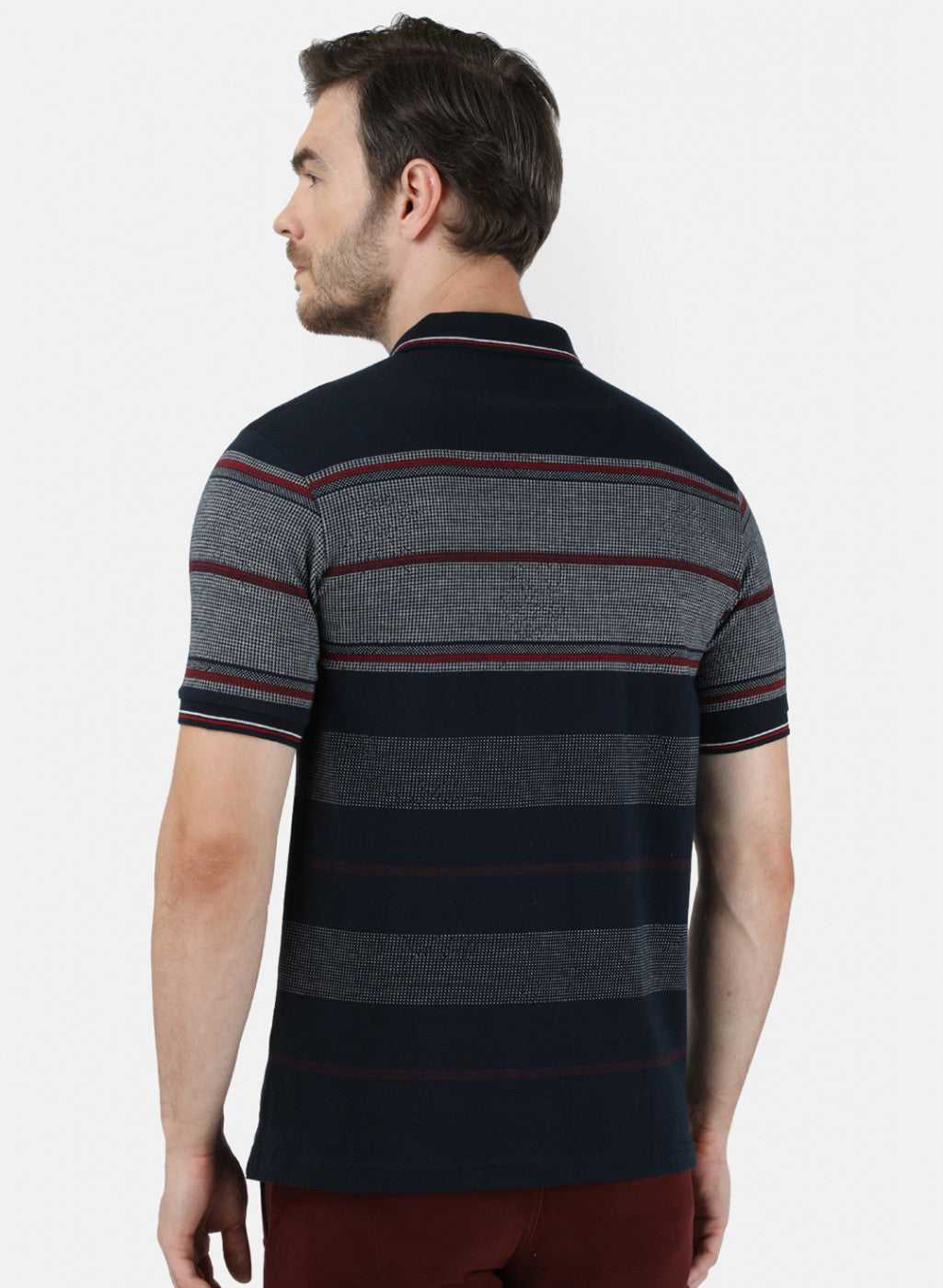 Mens NAvy Blue Stripe T-Shirt