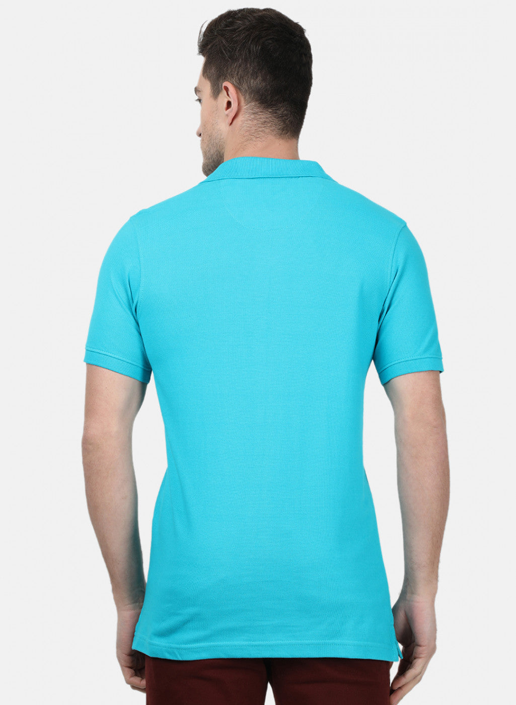 Mens Blue Plain T-Shirts