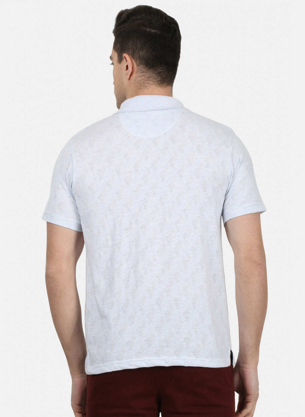 Mens Sky Blue Stripe T-Shirt