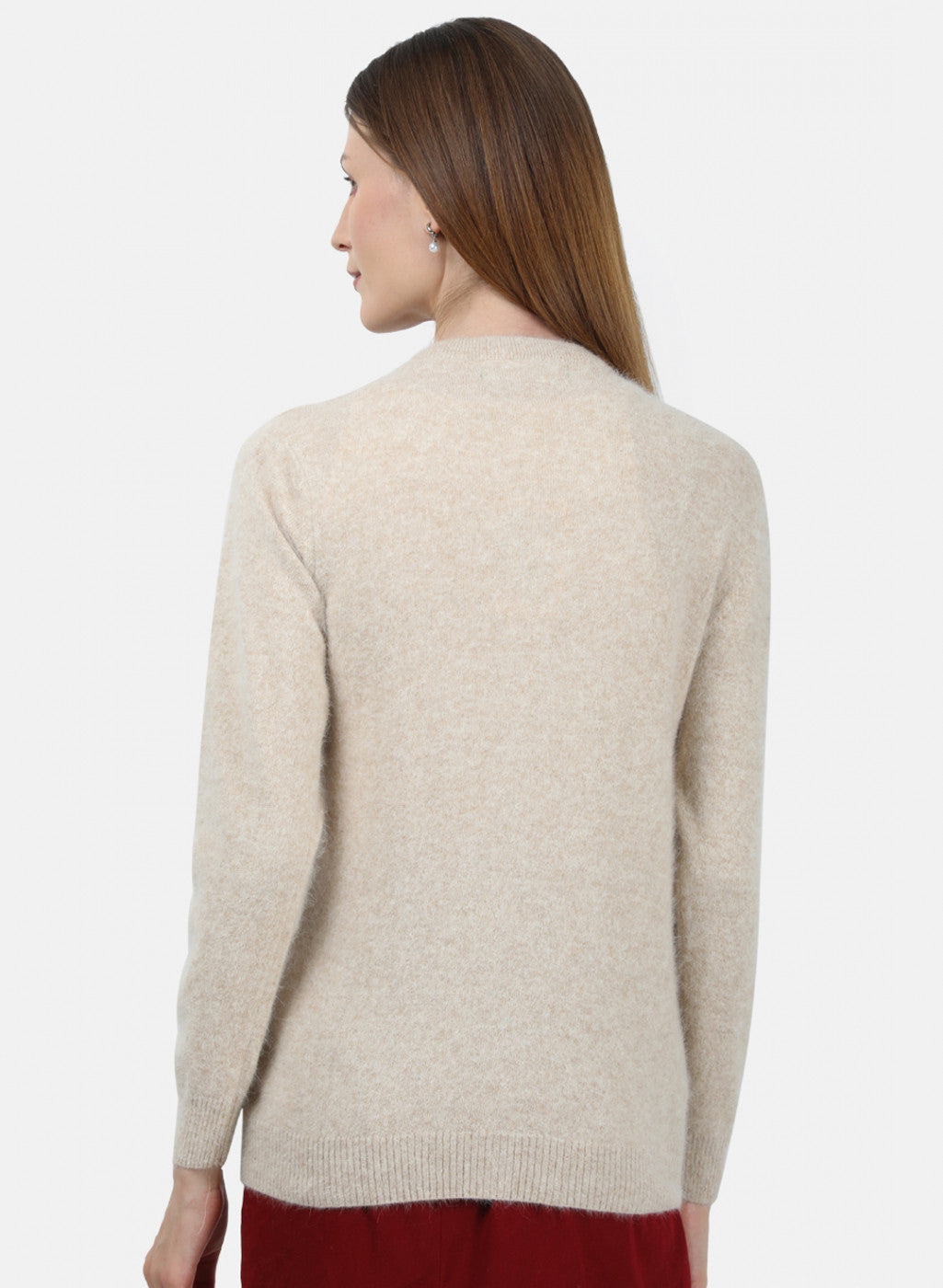 Women Beige Solid Cardigan