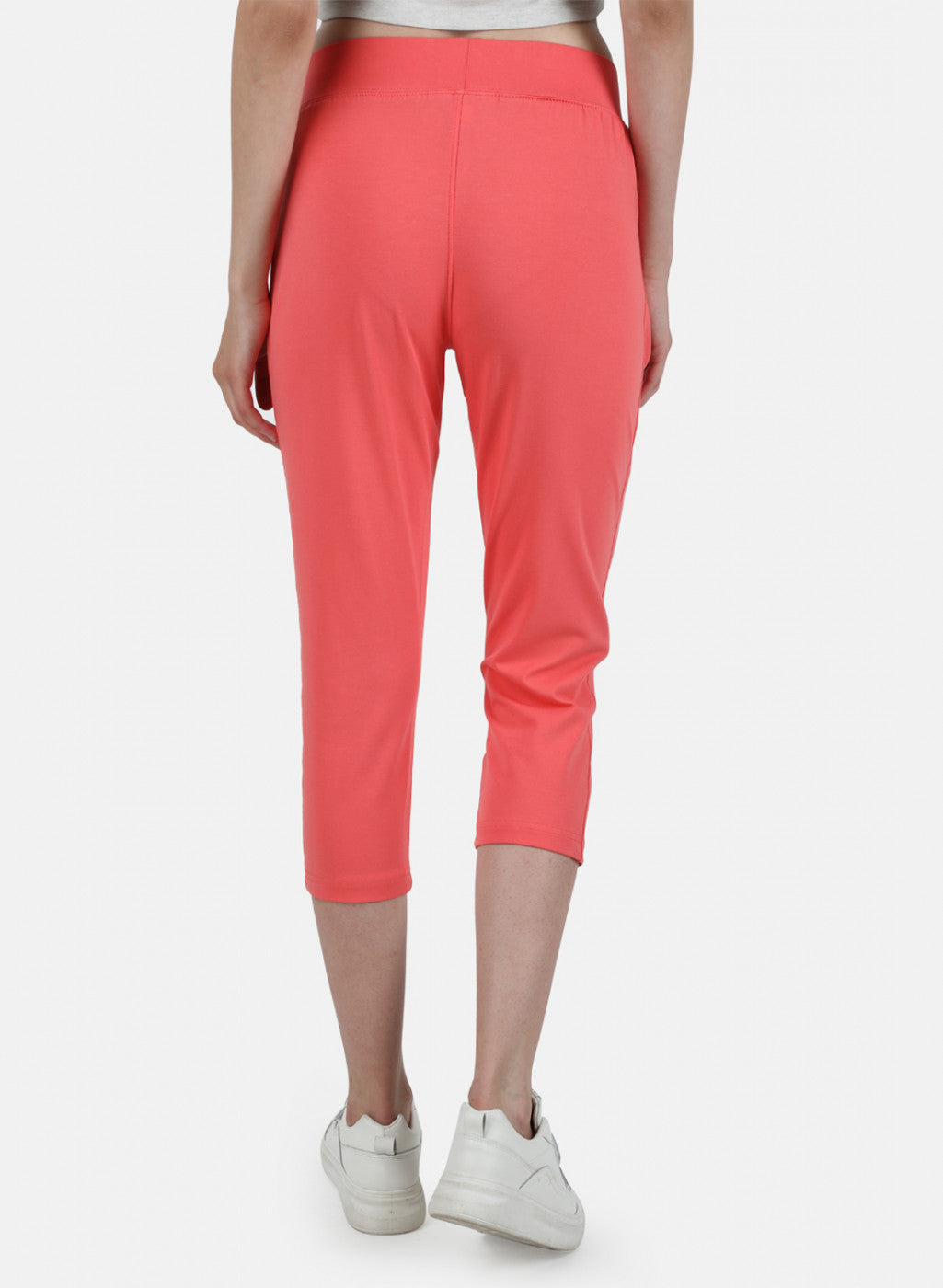 Womens Peach Regular Capri