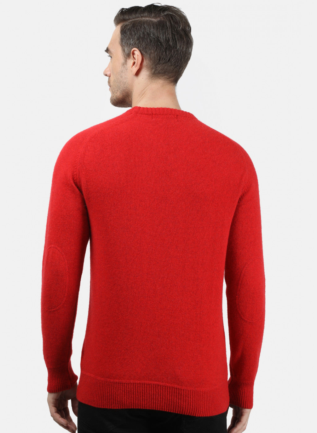 Men Red Solid Pullover