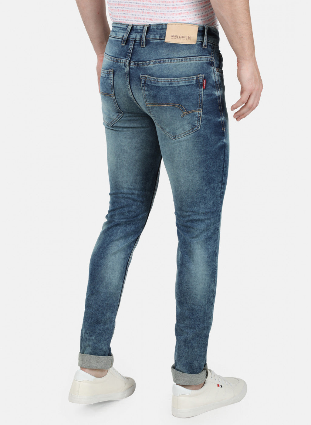 Mens Blue Skinny Denim