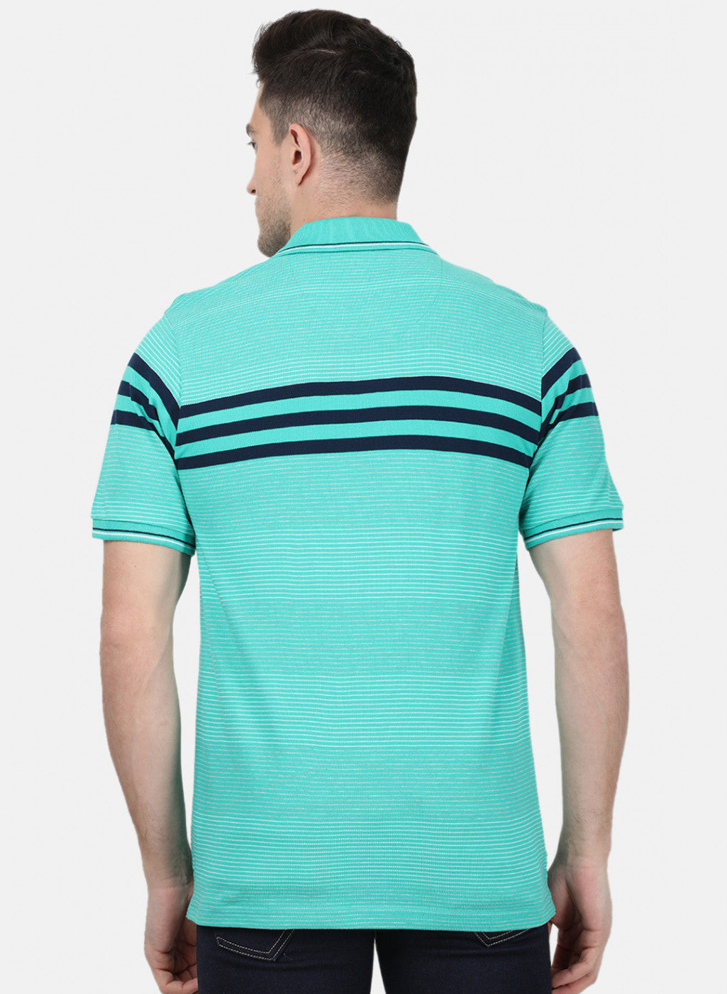 Mens Green Stripe T-Shirt