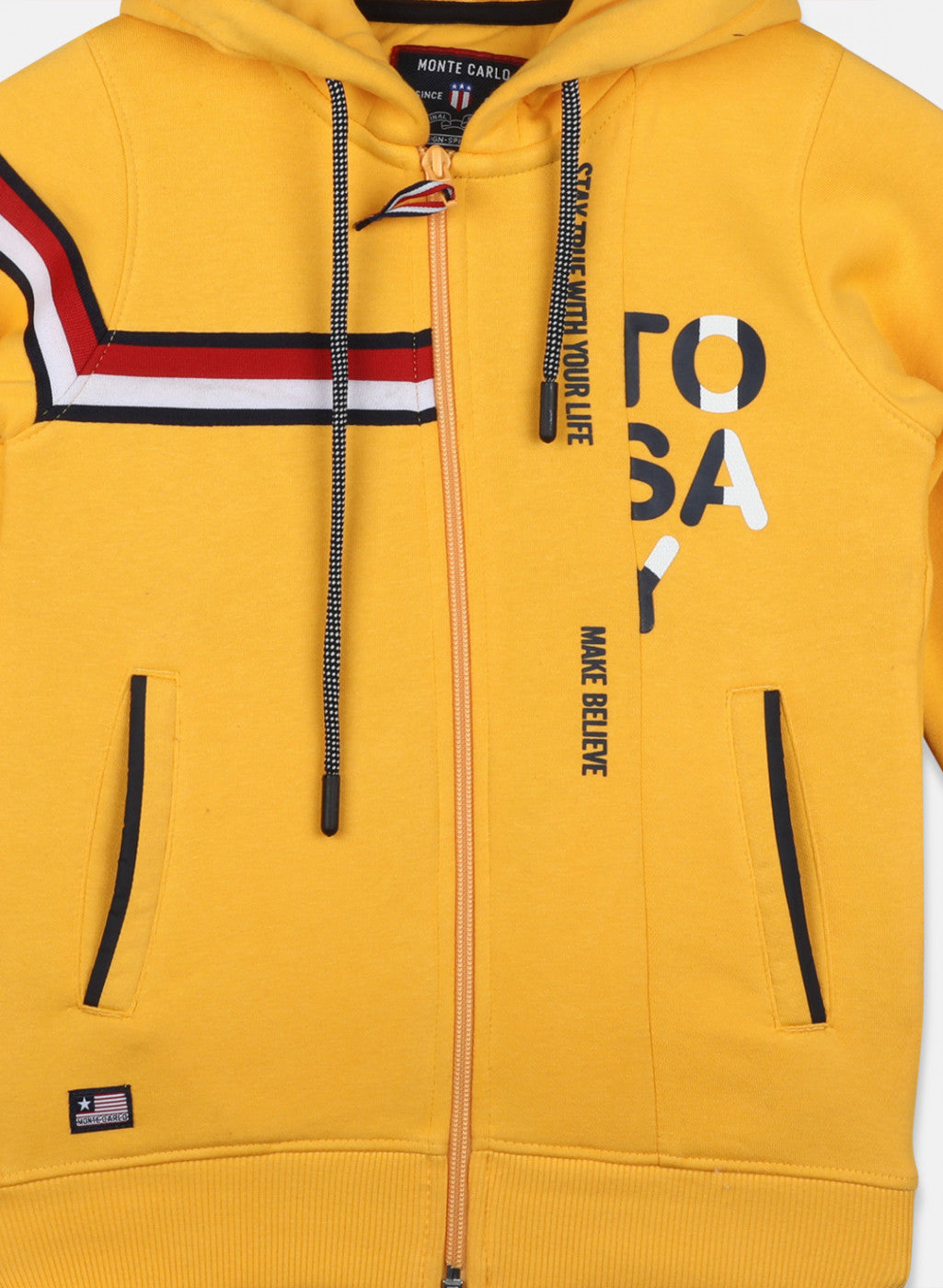 Boys Brown Printed Sweatshirt