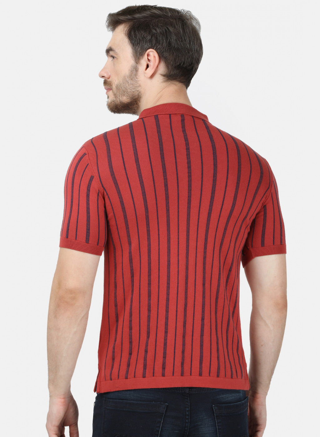 Mens Red Stripe T-Shirt
