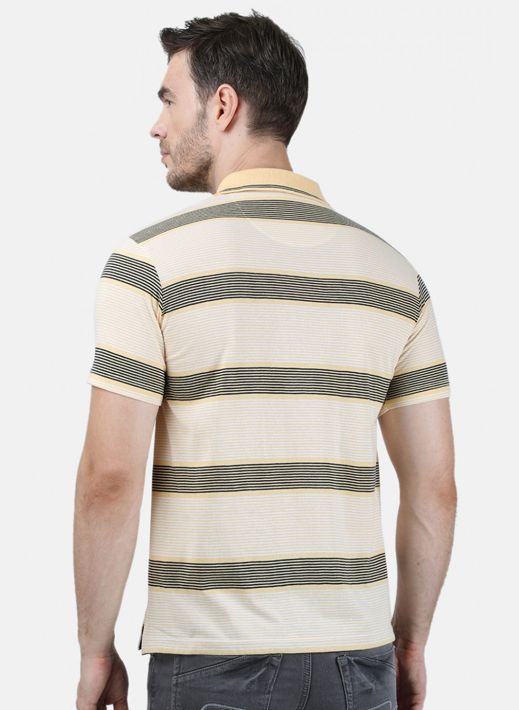 Mens Yellow Stripe T-Shirt