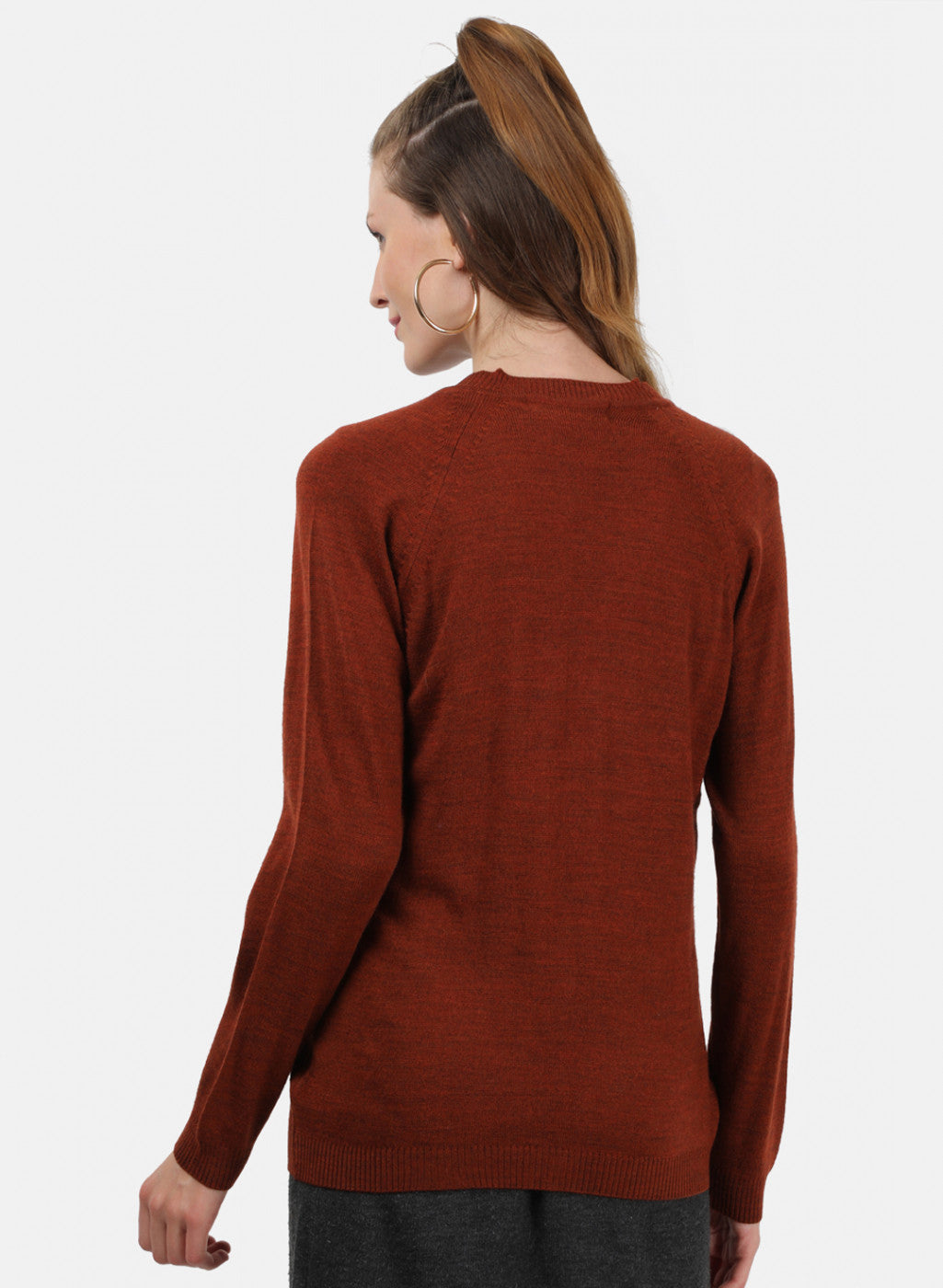 Women Brown Solid Cardigan