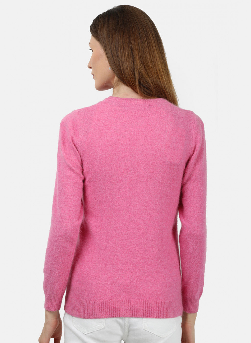 Women Pink Solid Cardigan