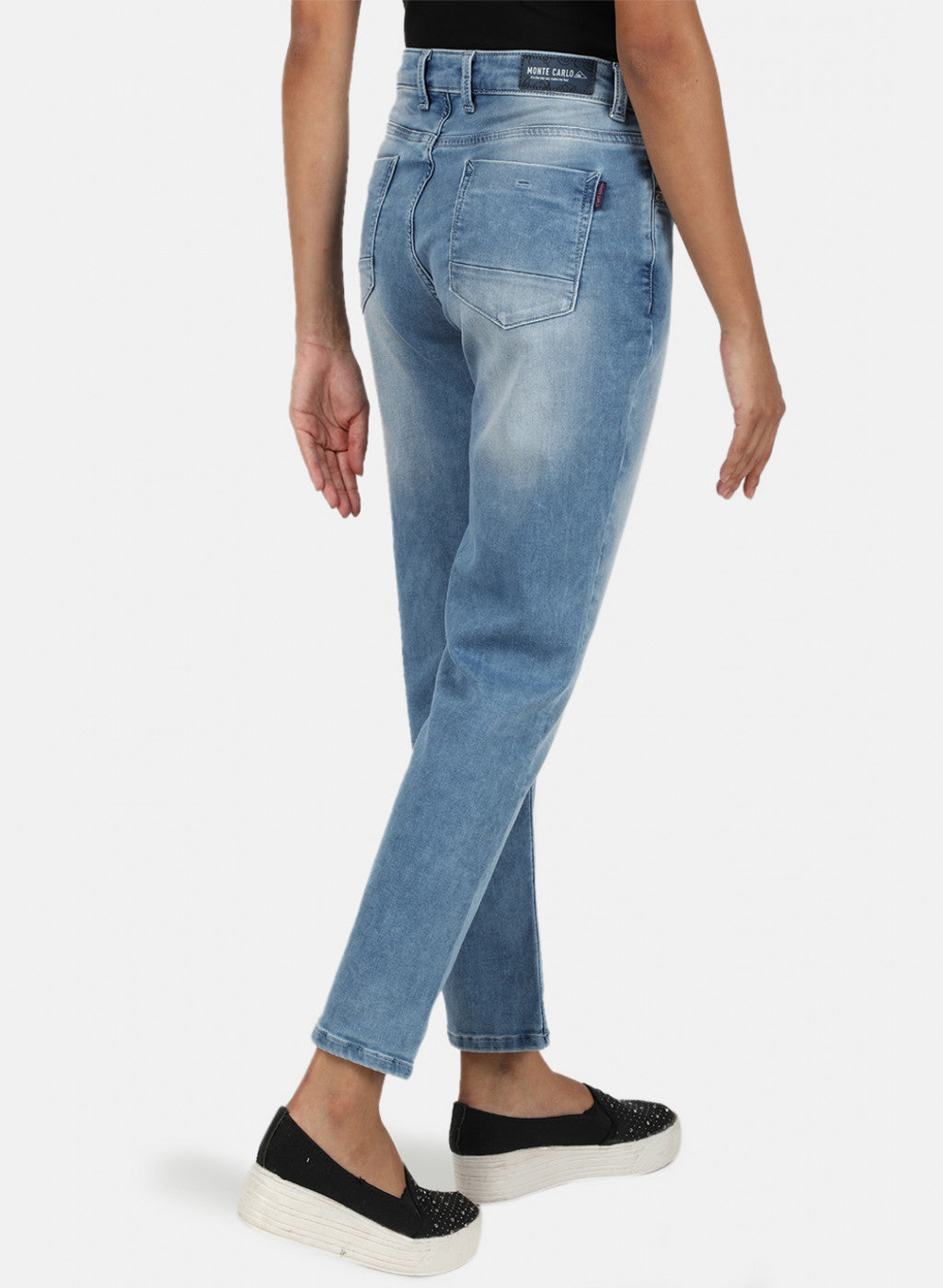 Womens Blue Regular Denim