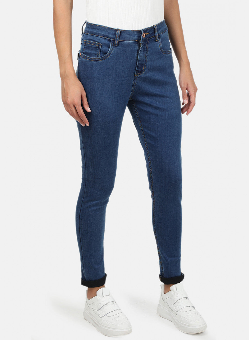 Womens Blue Slim Denim