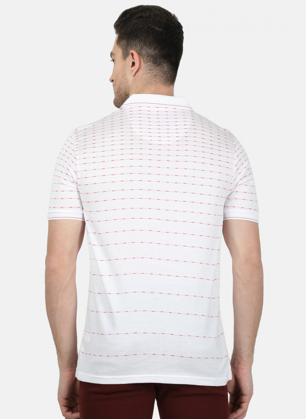 Mens White Stripe T-Shirt