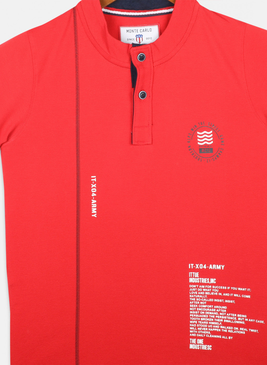 Boys Red Printed T-Shirts