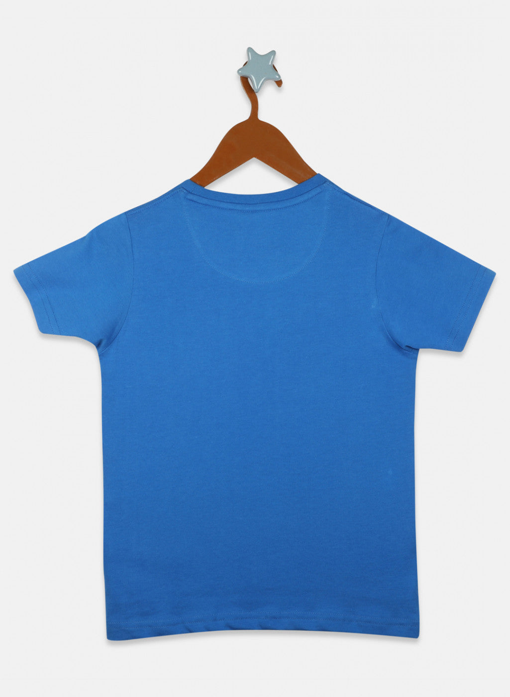 Boys Yellow & Blue Printed T-Shirt