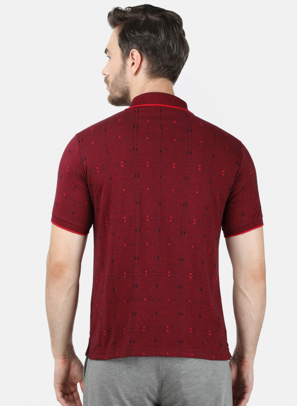 Mens Maroon Stripe T-Shirt