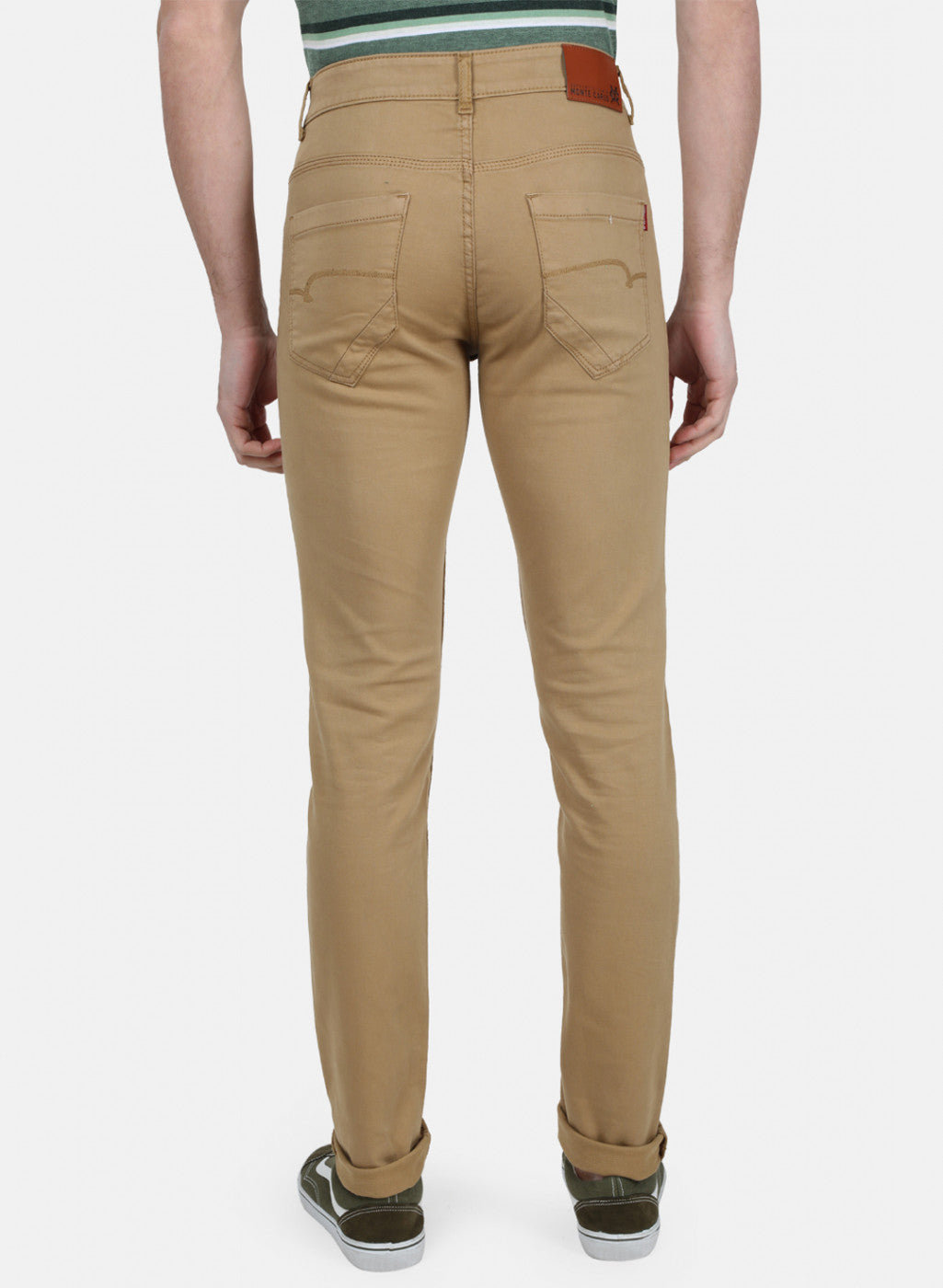 Mens Mustard Skinny Denim