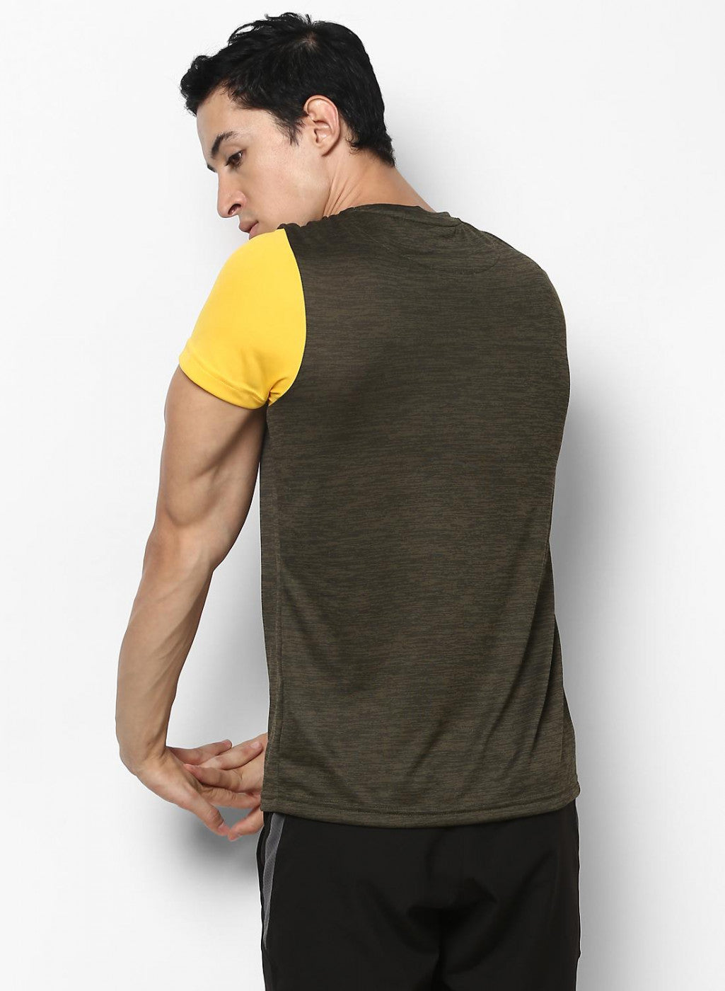 Rock.it Olive Round Neck Smart Fit T-Shirt