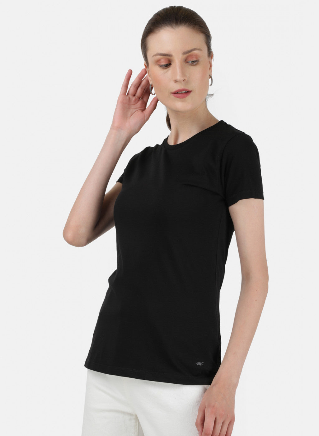Womens Black & Grey Plain Top 2Pc Set