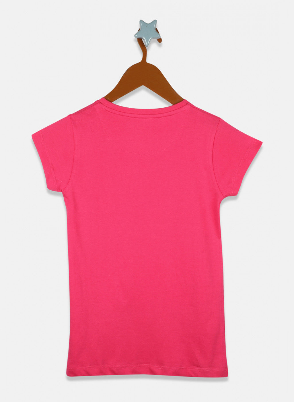 Girls Pink & Blue Printed Top 2 Pc