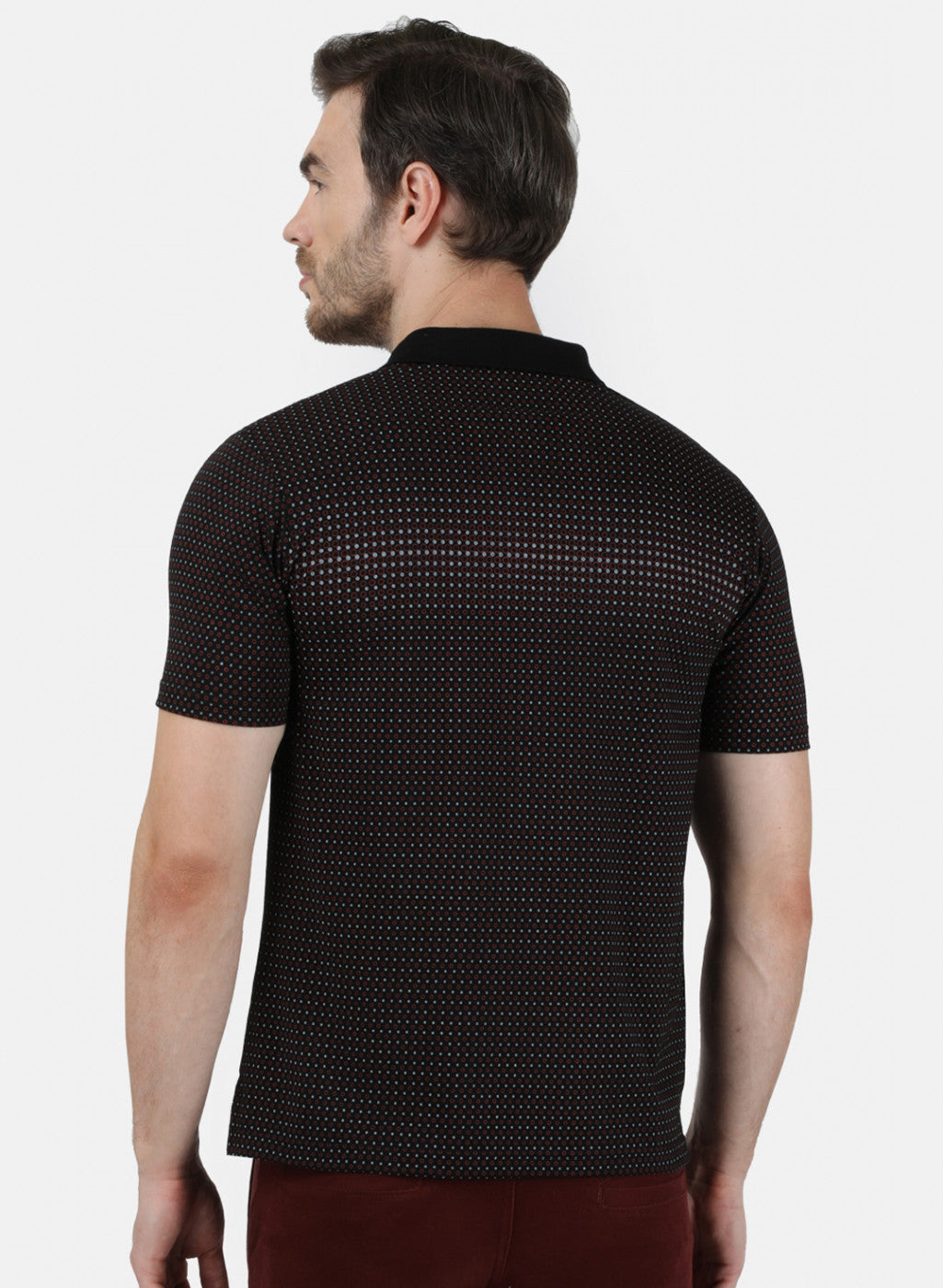 Mens Black Printed T-Shirt