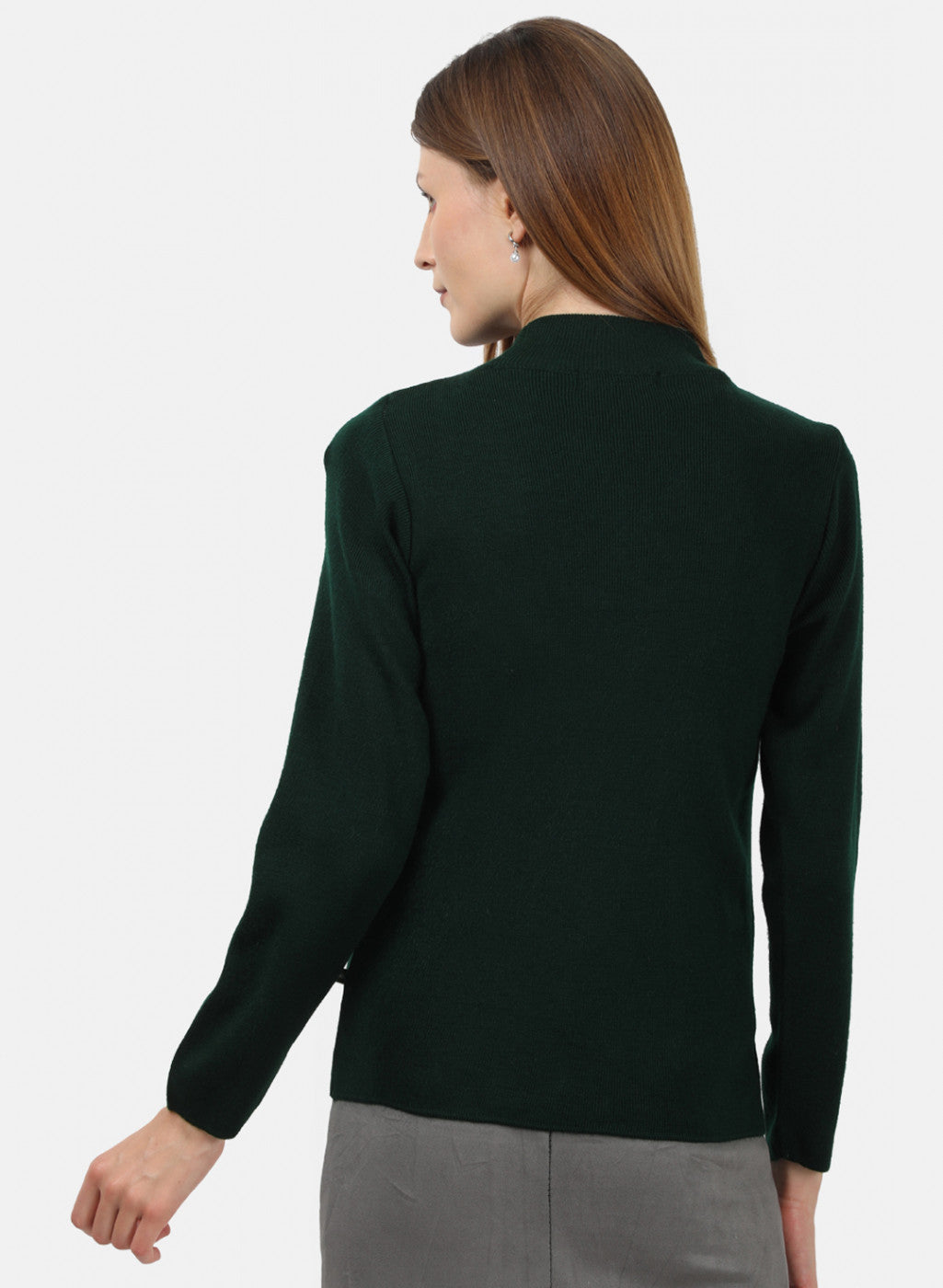 Women Green Solid Sceavy