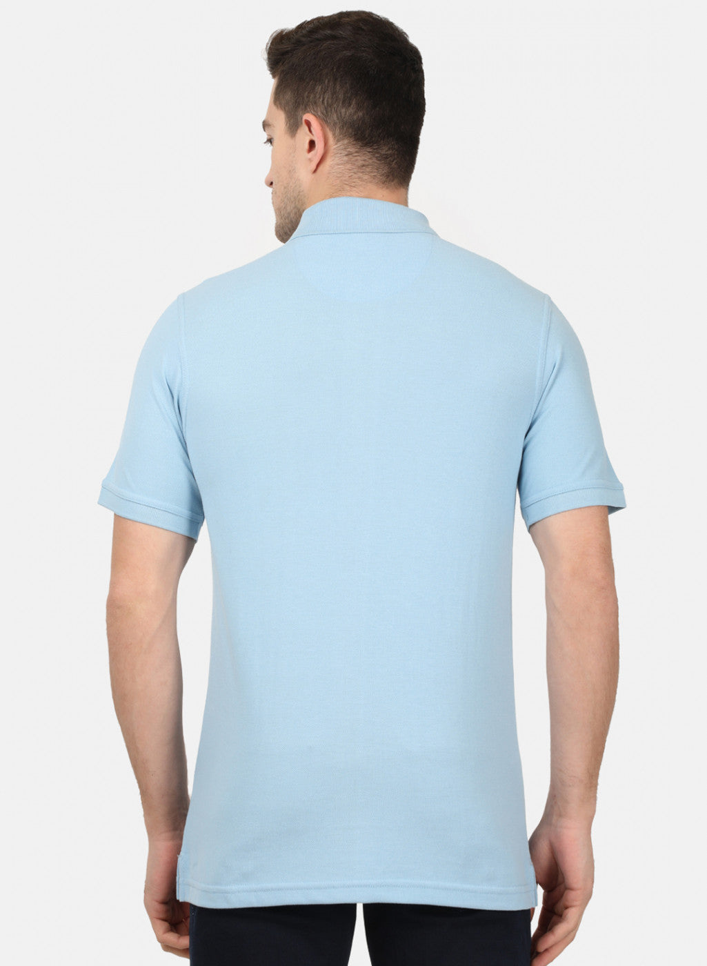 Mens Sky Blue Plain T-Shirts