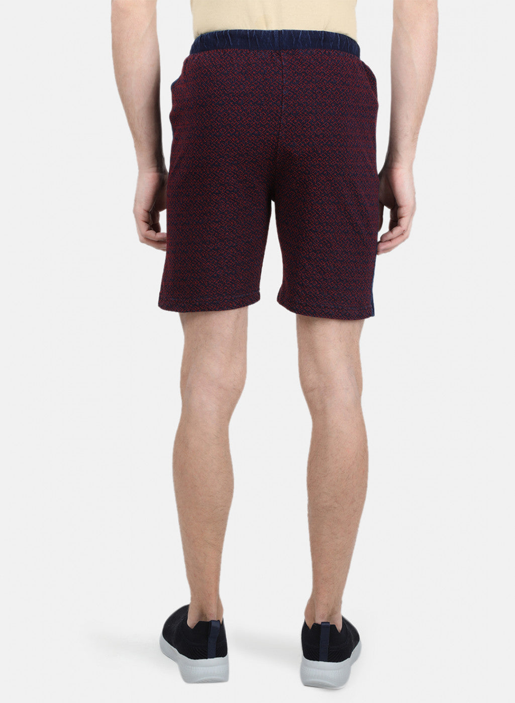 Mens Red Slim Bermuda