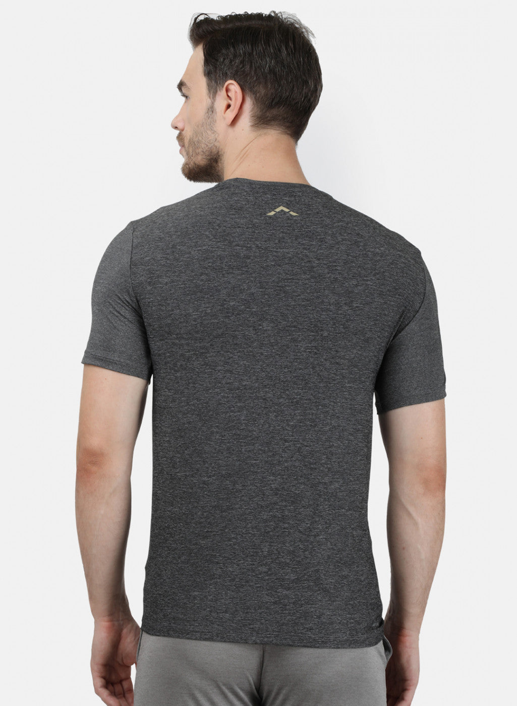 Rock.it Men Grey Plain T-Shirt