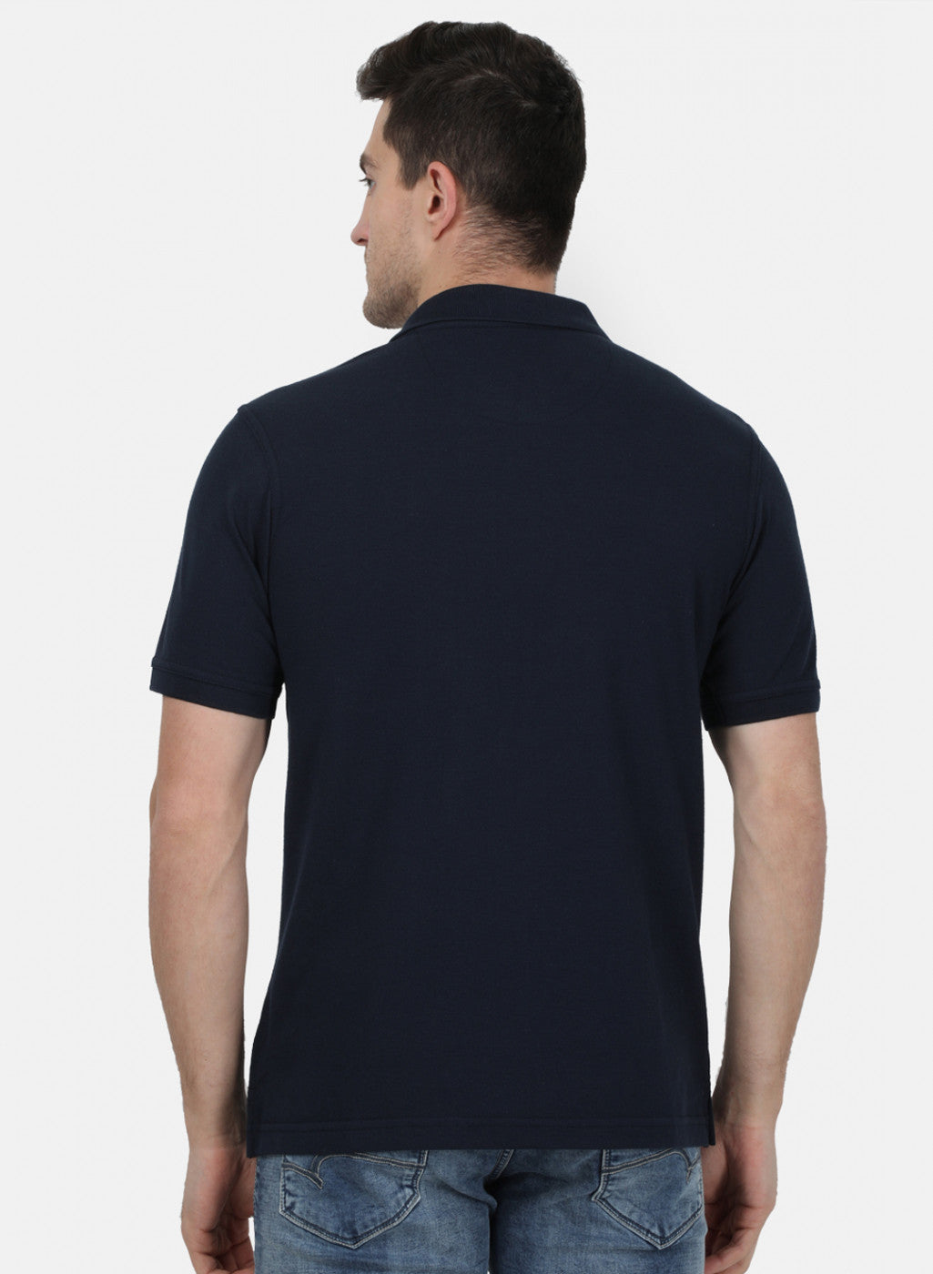 Mens NAvy Blue Plain T-Shirt