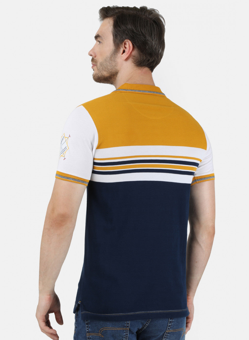 Mens Mustard Stripe T-Shirt
