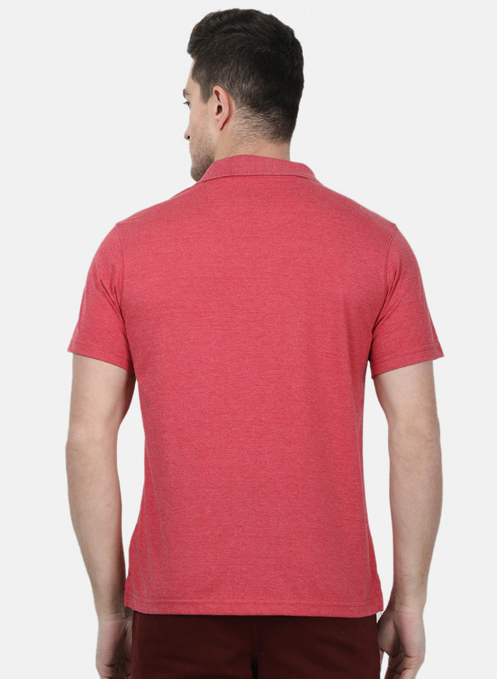 Mens Red Plain T-Shirts