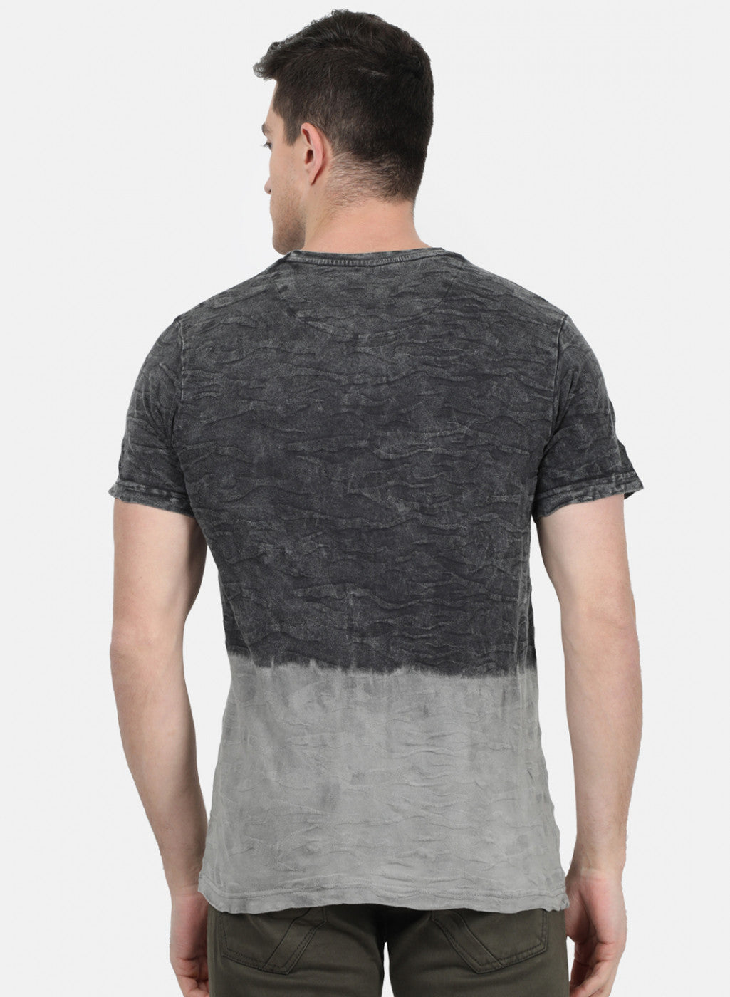 Mens Black Printed T-Shirt