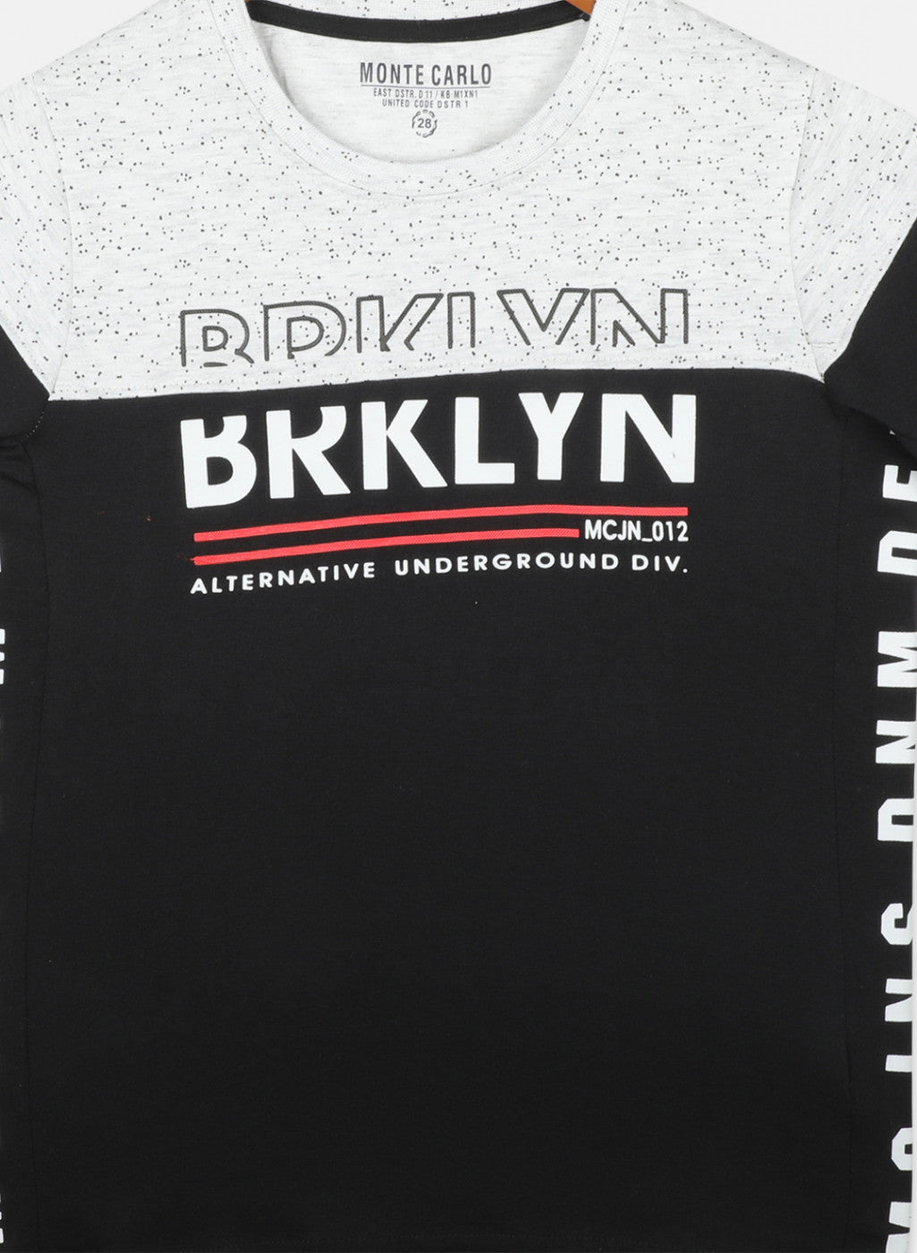 Boys Black & Grey Printed T-Shirts