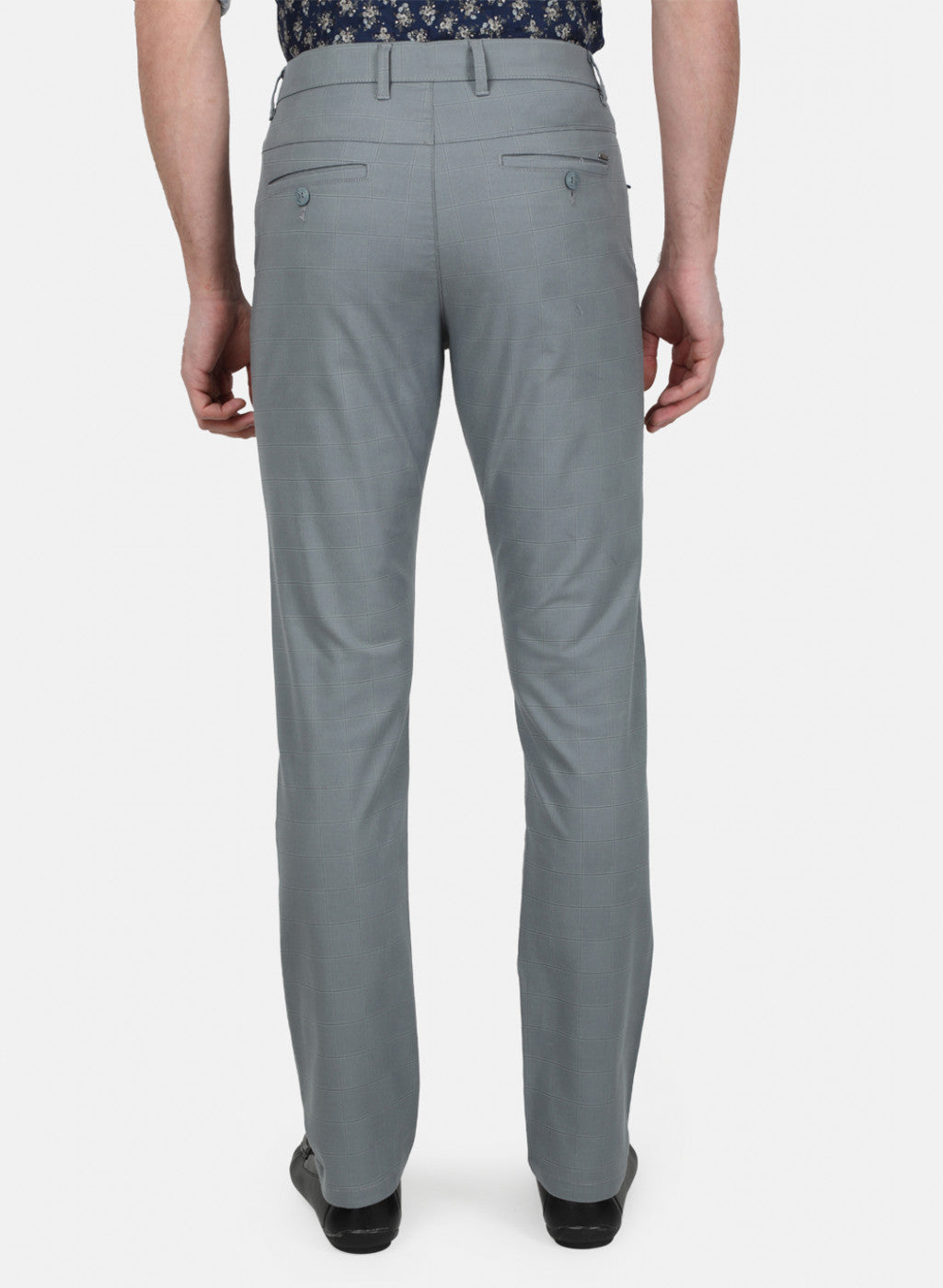 Mens Grey Smart Trouser