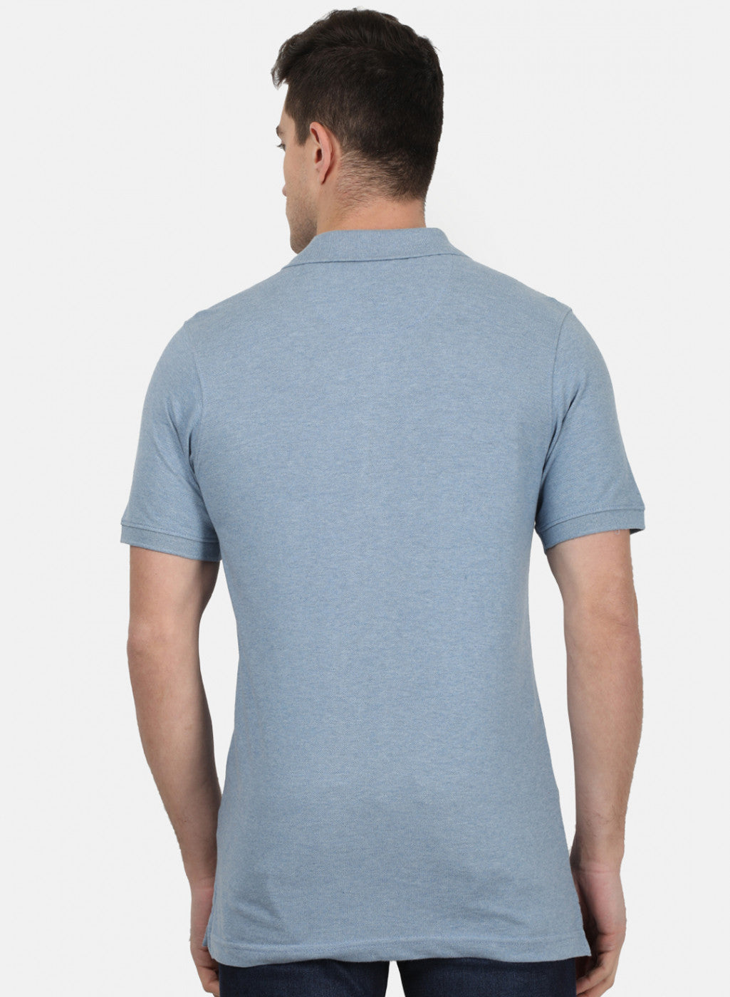 Mens Blue Plain T-Shirt