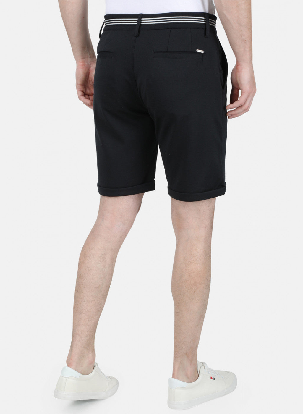 Mens Black Plain Short