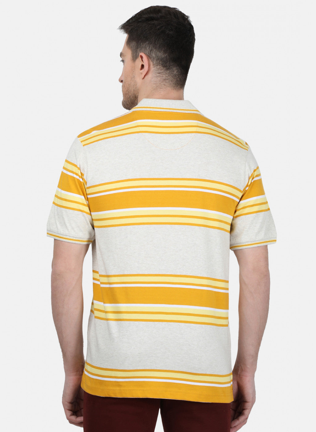 Mens Yellow Stripe T-Shirt